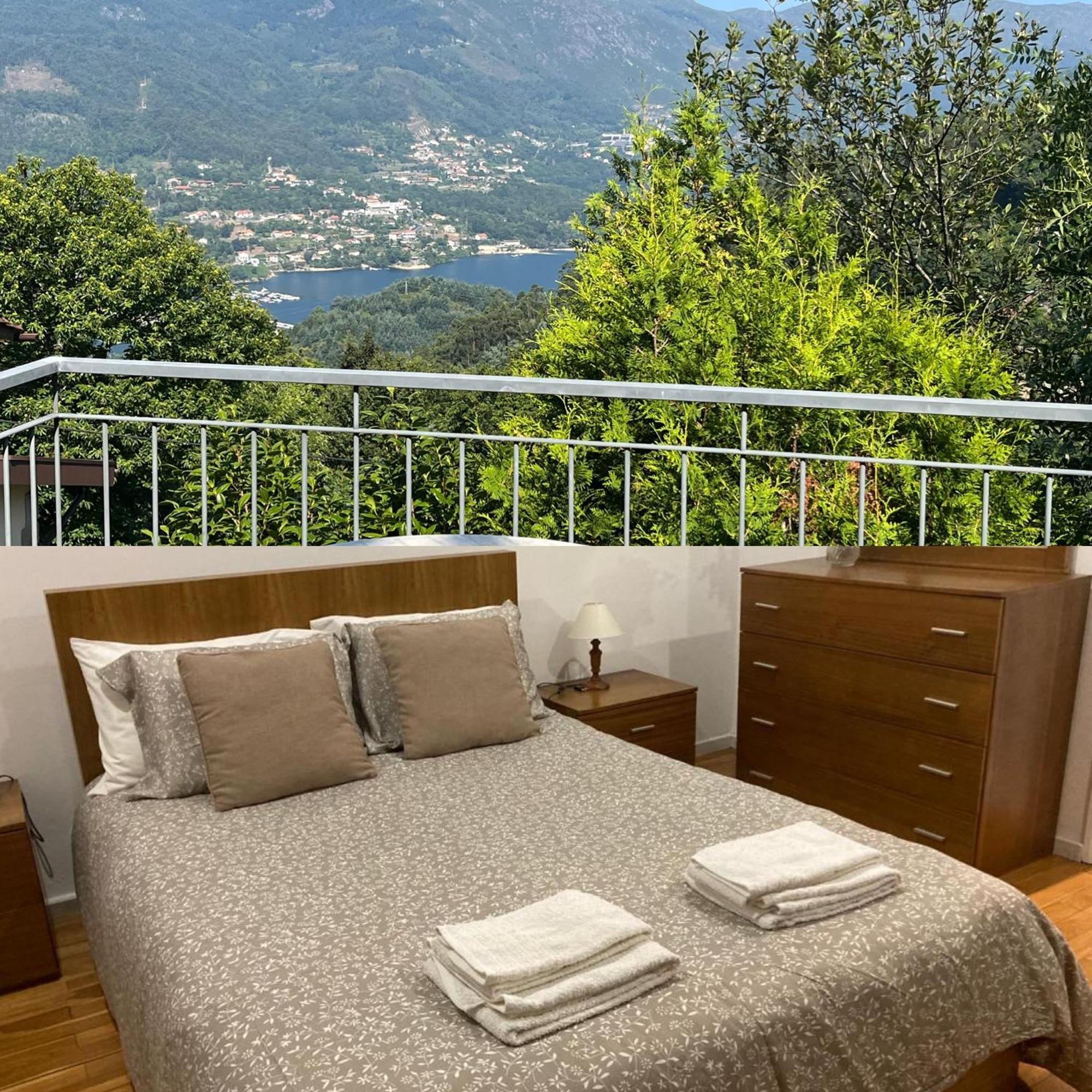 제어스 Casa De Casarelhos - Vistas Rio, Campo E Montanha - Lareira 아파트 외부 사진